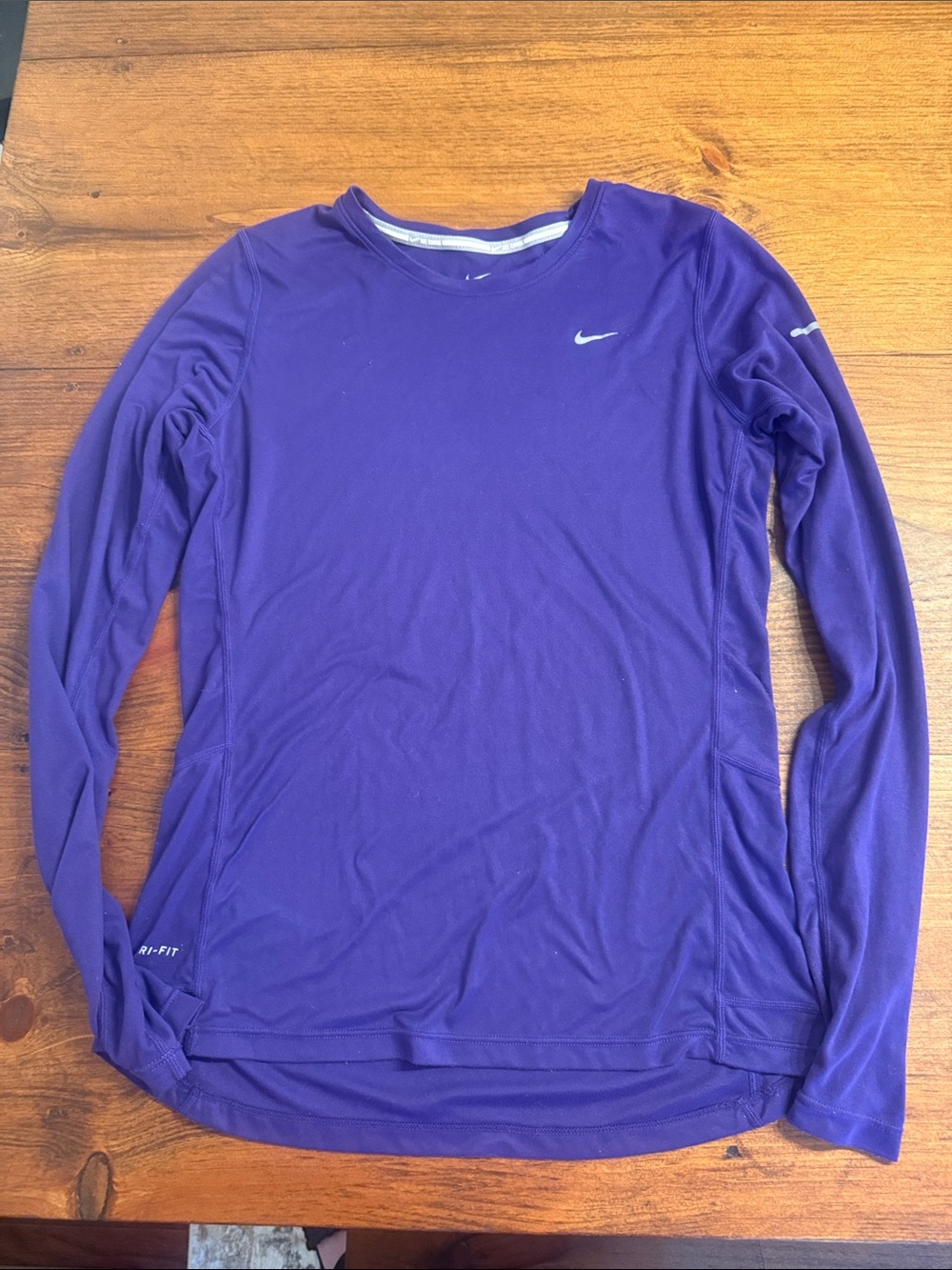 Nike Purple Long-Sleeve Athletic Top